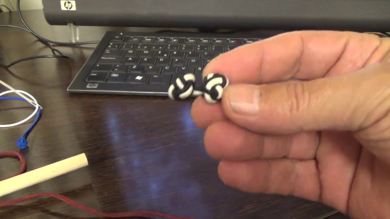 SILK KNOT CUFFLINK KNOT