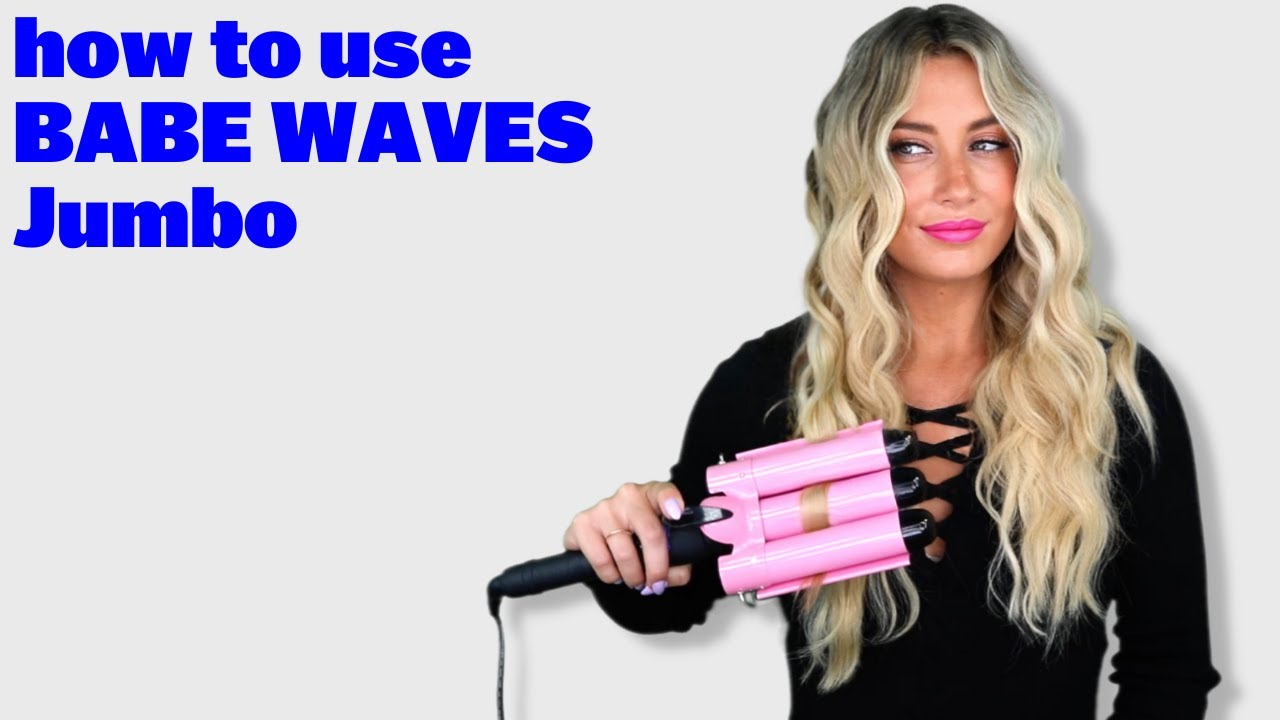 Babe Waves Jumbo For Creating Loose Mermaid Hair Waves | How To Use A Waver