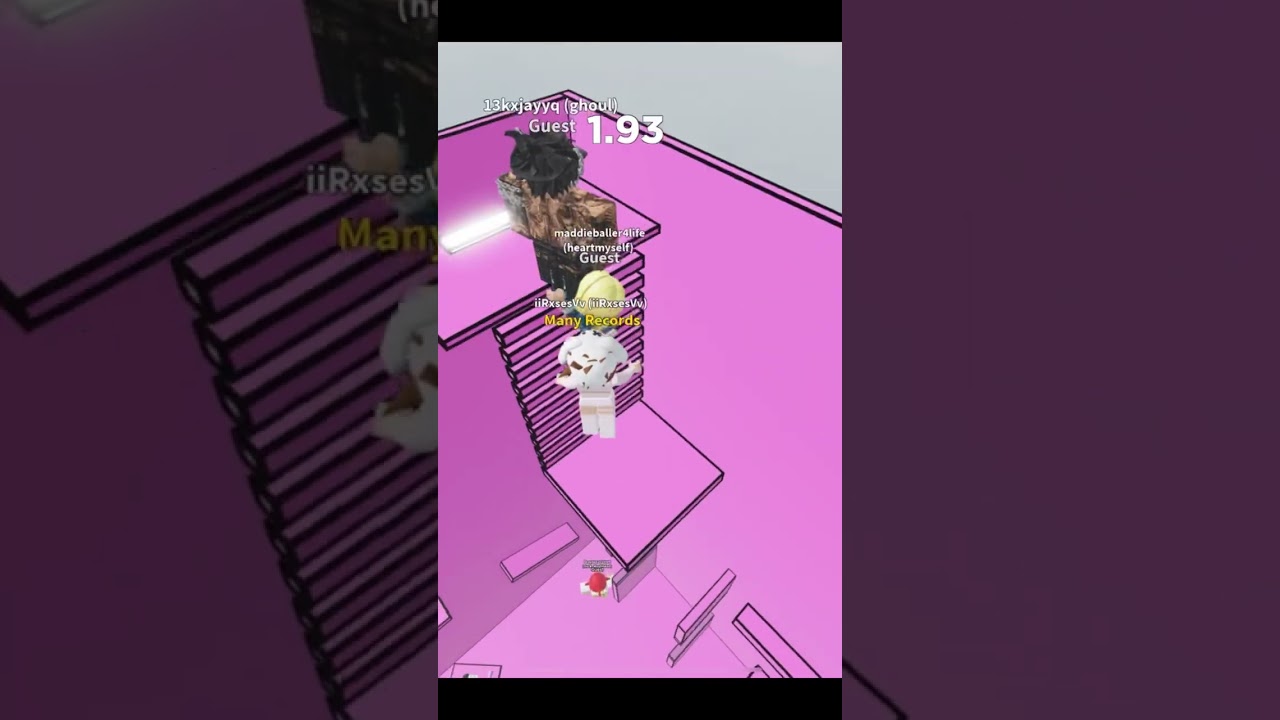 ⚡️Crazy Valentines Tower Speedrun in Gobdev&rsquo;s Time Records!⚡️ #shorts