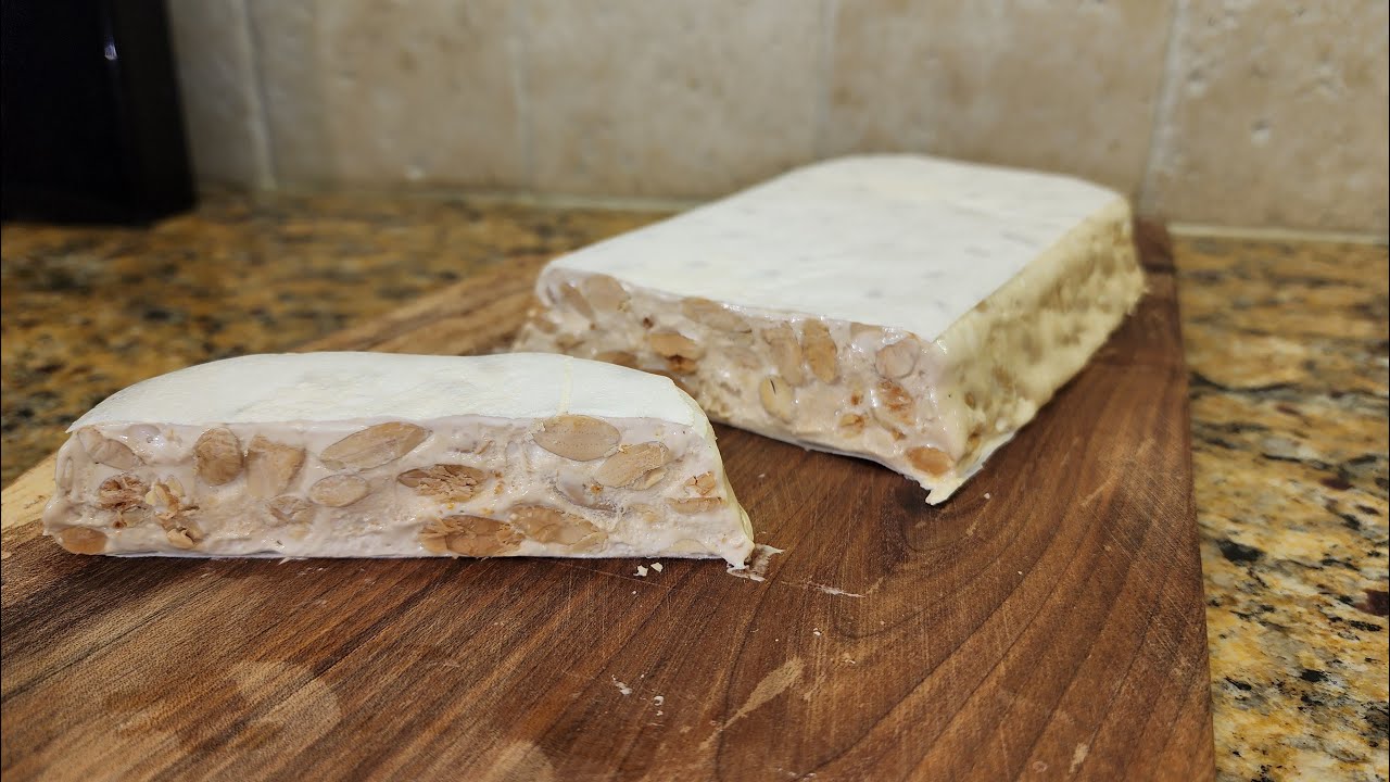 Como hacer TURRÓN duro de ALMENDRAS tipo Alicante