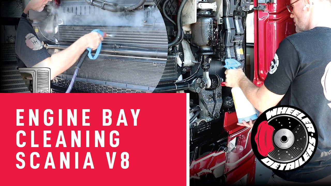 CARCARE24.EU | ENGINE BAY CLEANING | OPTIMA STEAMER | TRUCKWASH | DETAILING | SCANIA V8 | TRUCK