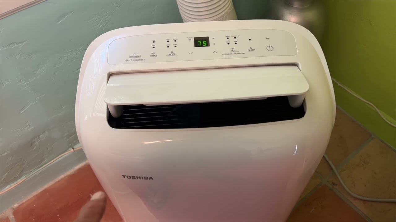 How to use the manual controls on the Toshiba 10000 BTU Portable  AC