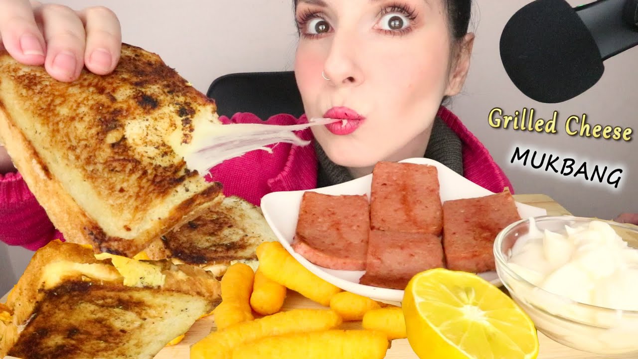 GRILLED CHEESE, SPAM & CHEETOS 🥪 | Mukbang - 먹방 | Real Eating Sounds