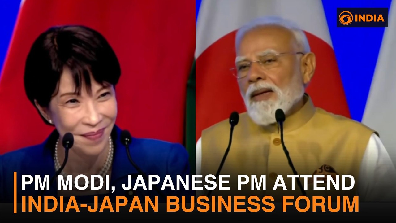 PM Modi, Japanese PM Takaichi attend India-Japan Business Forum in New Delhi