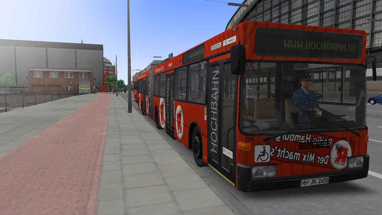 LET'S PLAY Omsi 2 Hamburg Tag und Nacht mit dem MB O405GN1 von Hmaburg Hbf nach U Alsterdorf