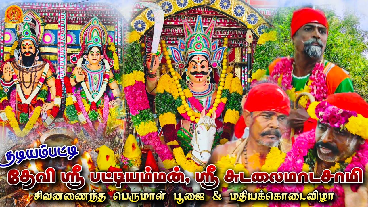தடியம்பட்டி பட்டியம்மன் சுடலை மாடசுவாமி கோவில் கொடை விழா | Thadiyampatti Koil kodai
