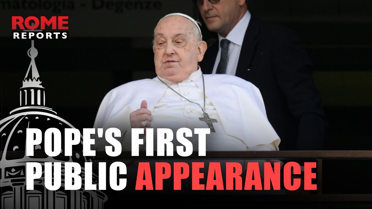 This is how the Pope appeared before the faithful after 38 days in the Gemelli Hospital