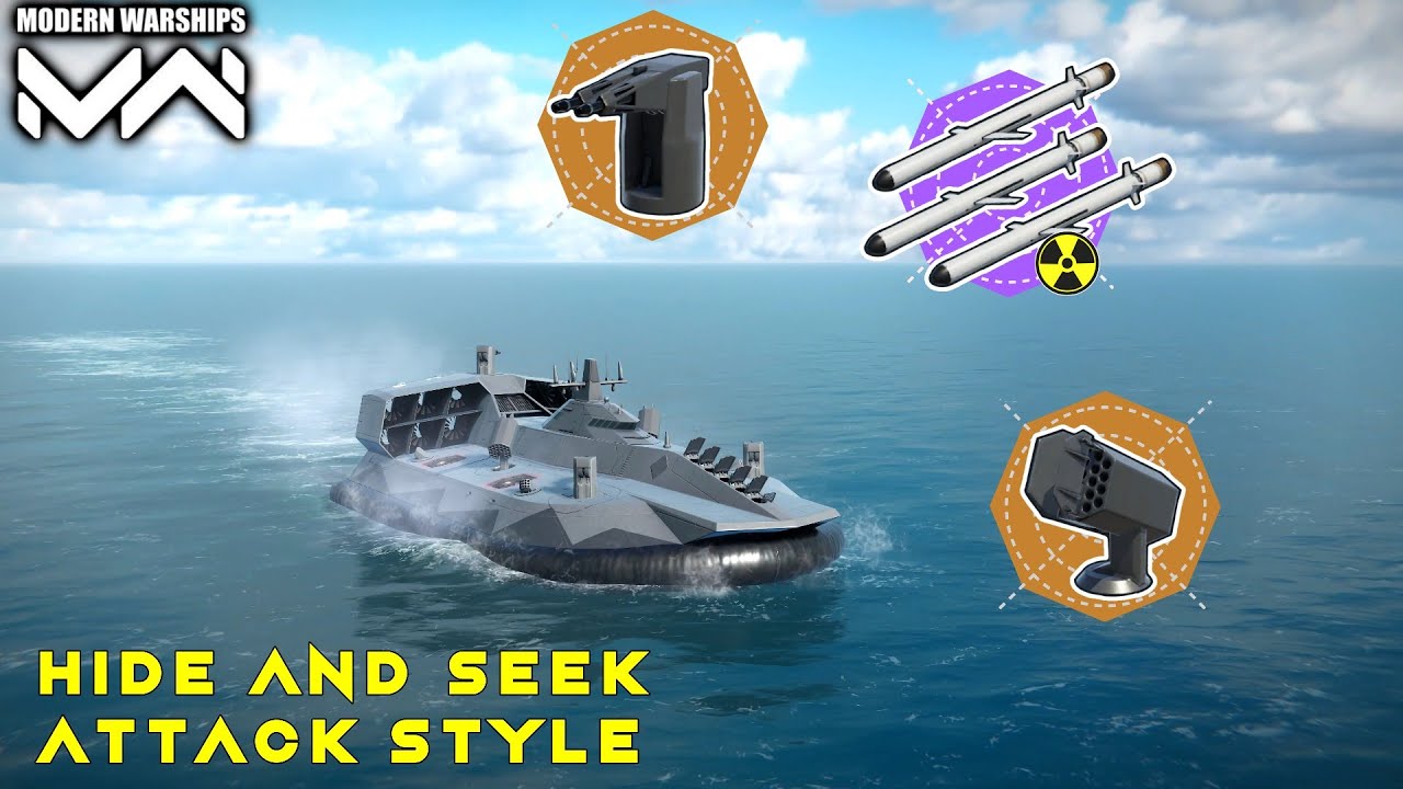 Pan Spatial Zeus with tipple Nuke Missile combo / Hide and Seek attack / Modern Warships _ game play