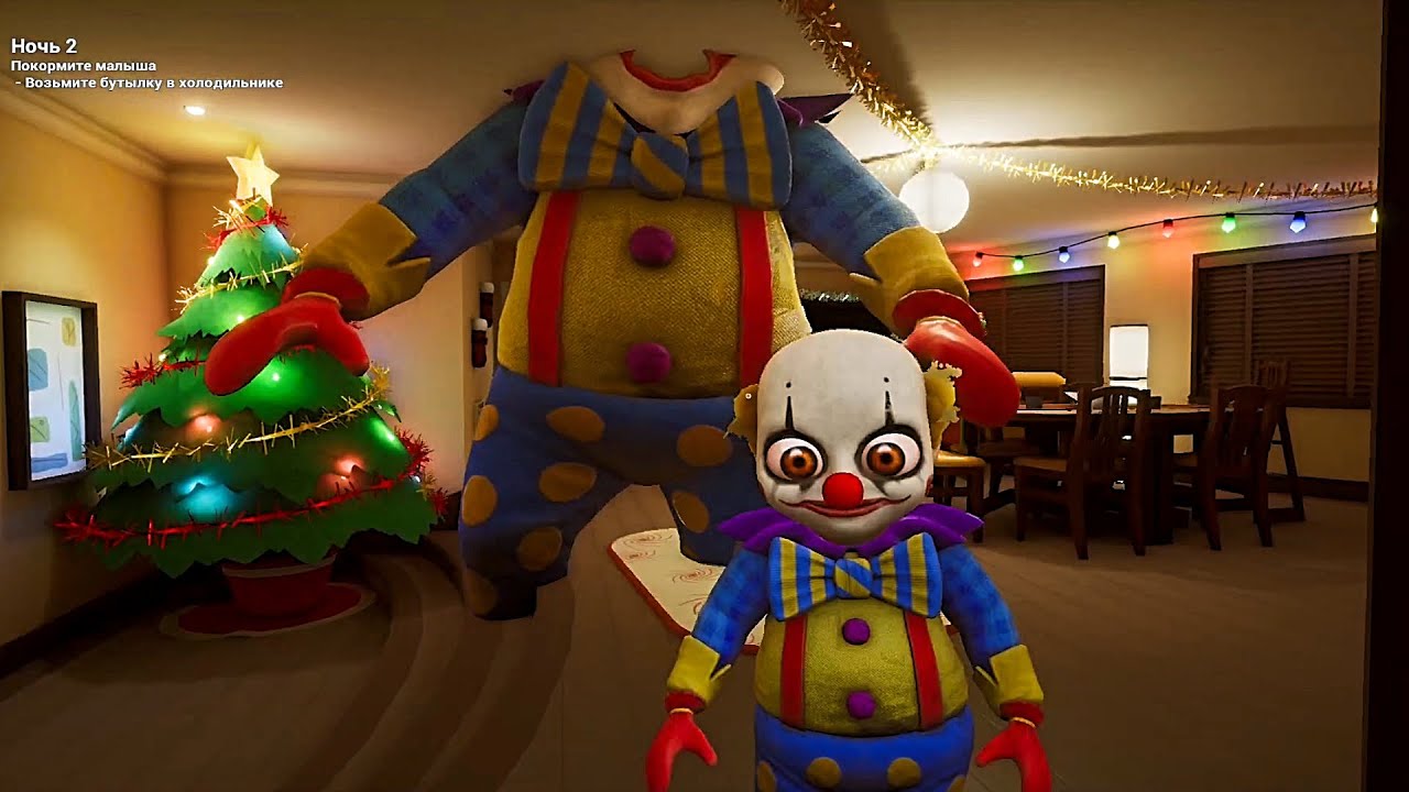 КЛОУН В ДОМЕ В ИГРЕ The Baby In Yellow