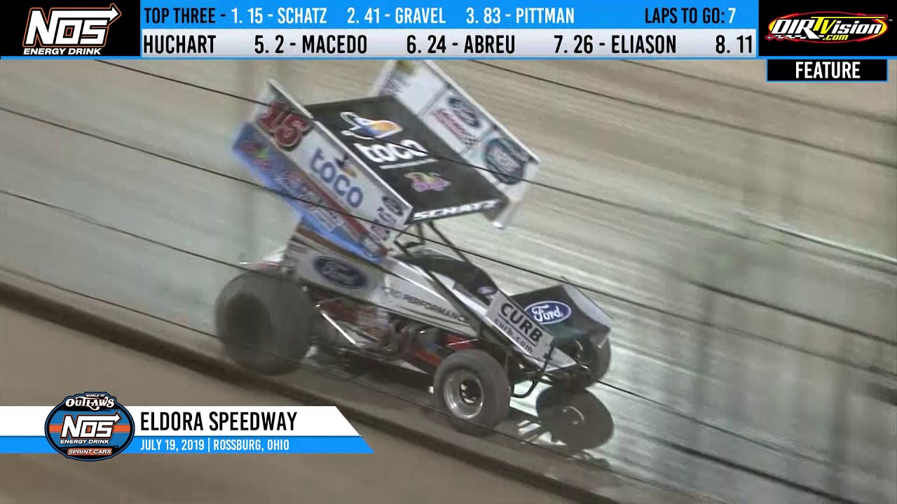 World of Outlaws NOS Energy Drink Sprint Cars Eldora Speedway, July 19th, 2019 | HIGHLIGHTS