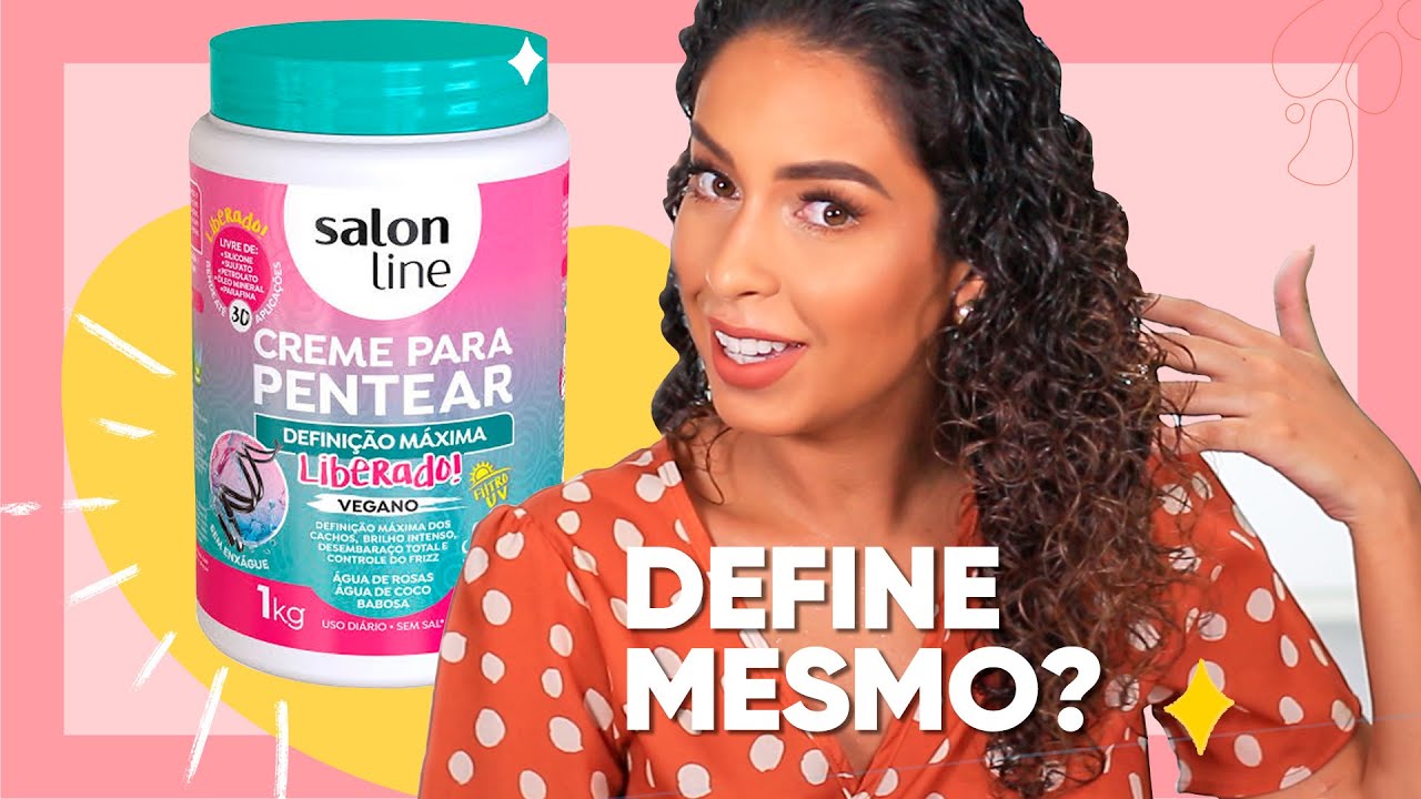 O MELHOR DEFINIDOR DE CACHOS? | TESTEI O CREME DEFINIÇÃO MÁXIMA DA SALON LINE