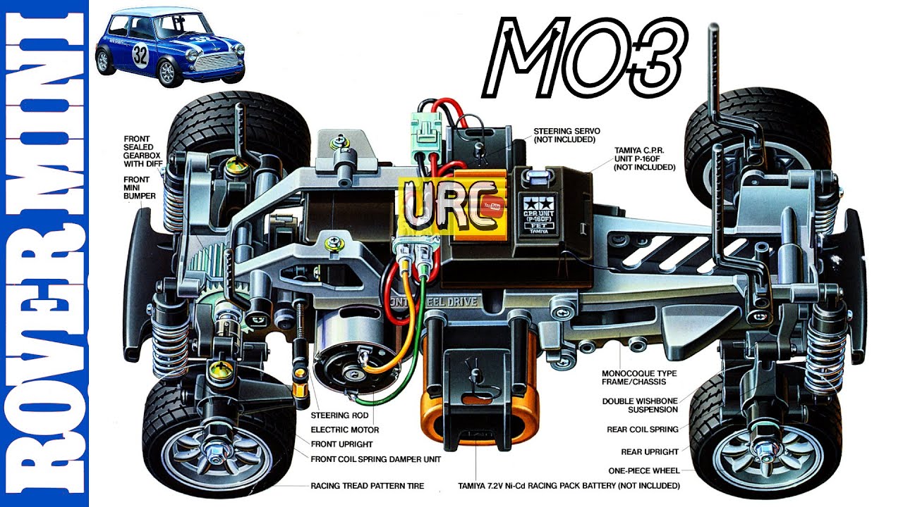 Restored of Tamiya RC 1/10 M03, M-03 Chassis PART 2