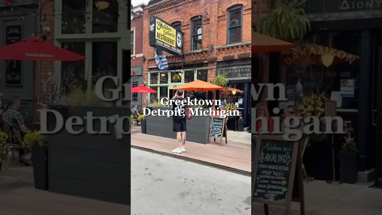 Greektown Detroit 🇬🇷 #detroit #foodvlogs #greekfood #foodshorts