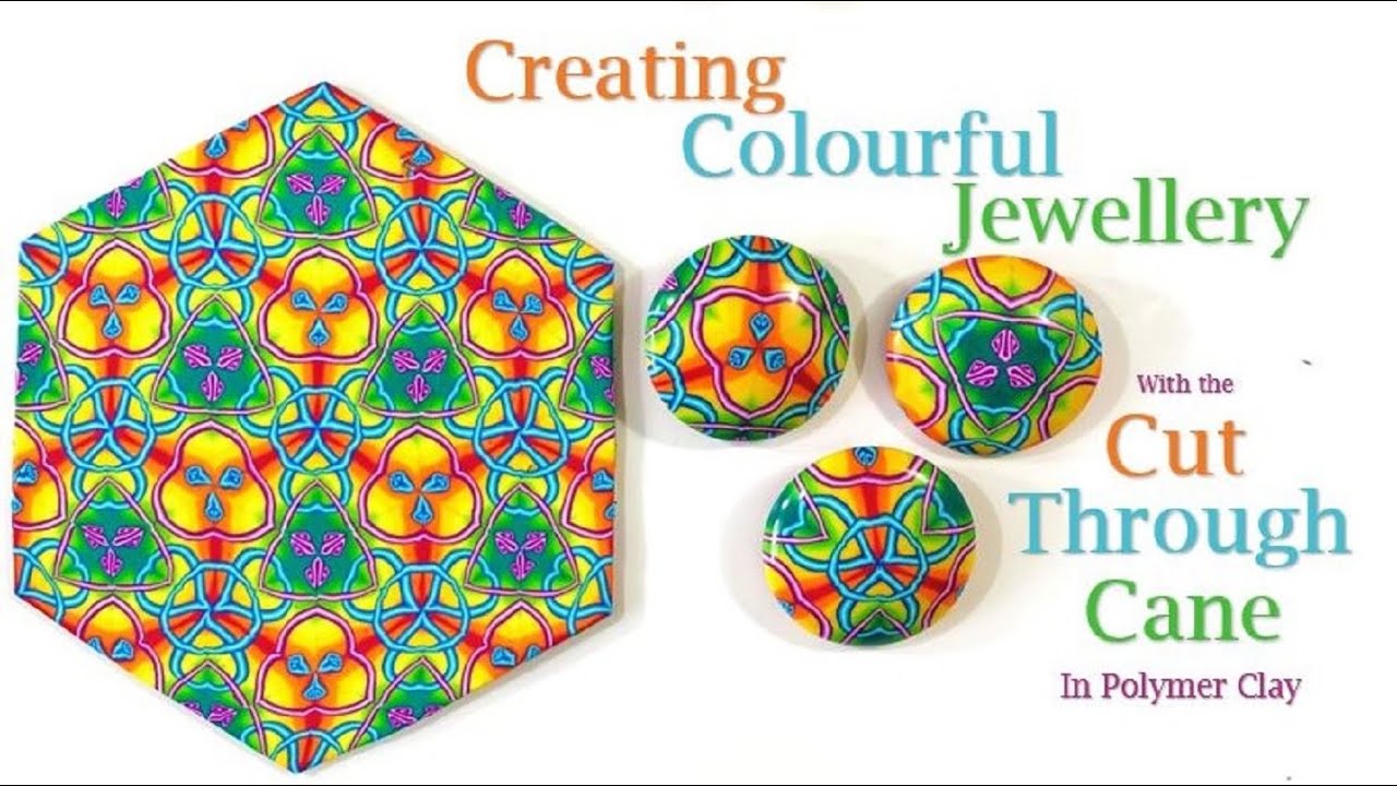 Creating Colourful Jewellery with the Cut Through Cane in Polymer Clay