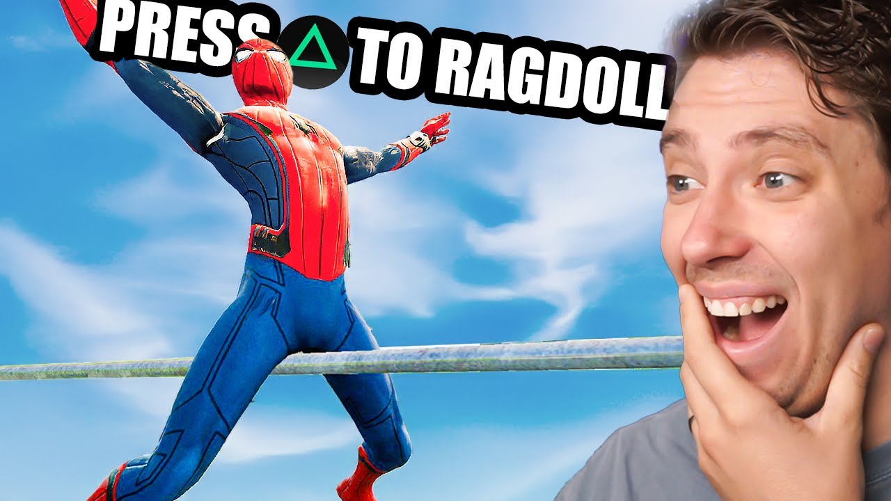 Playing GTA 5 as Spider-Man and Destroying him (Ragdolls and Fails)