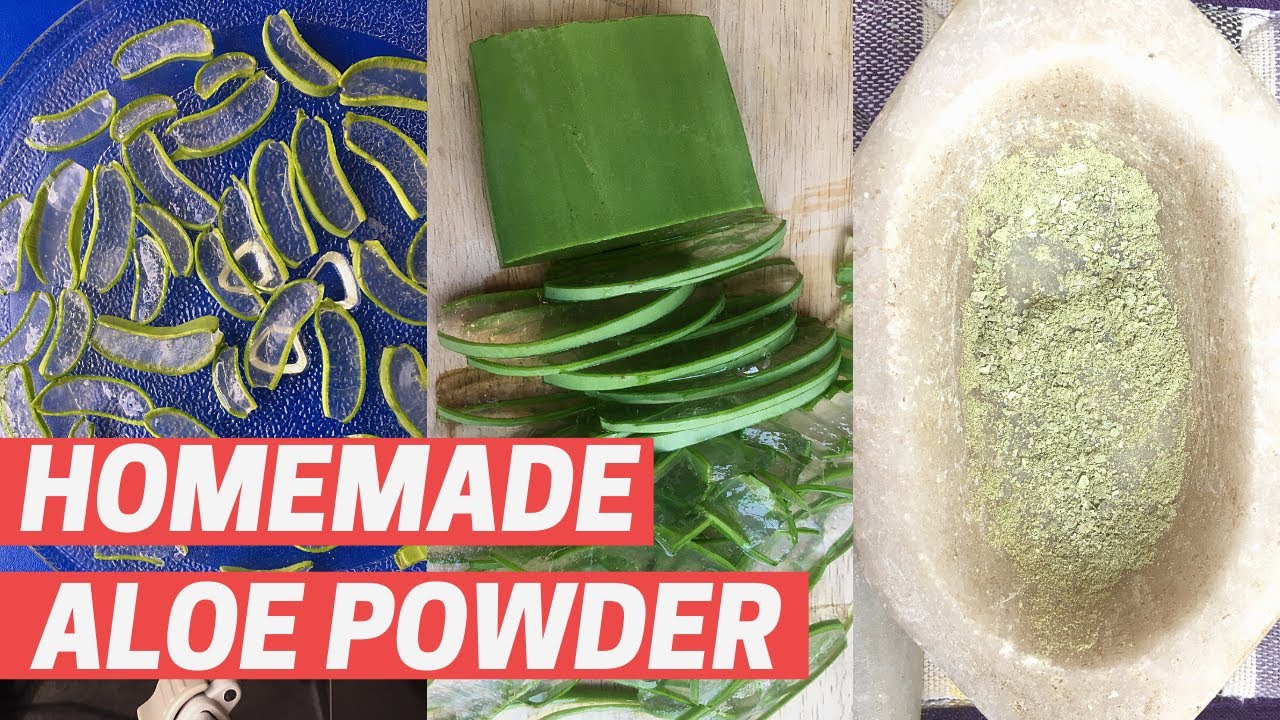 How To Make ALOE VERA POWDER | DIY Organic Aloe Powder