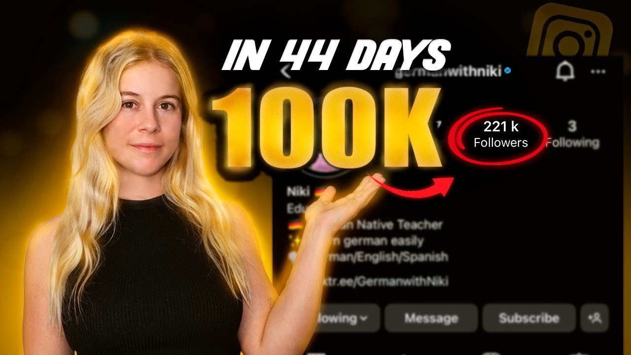 How I got 100k Instagram Followers in 44 Days! (Organic Growth)