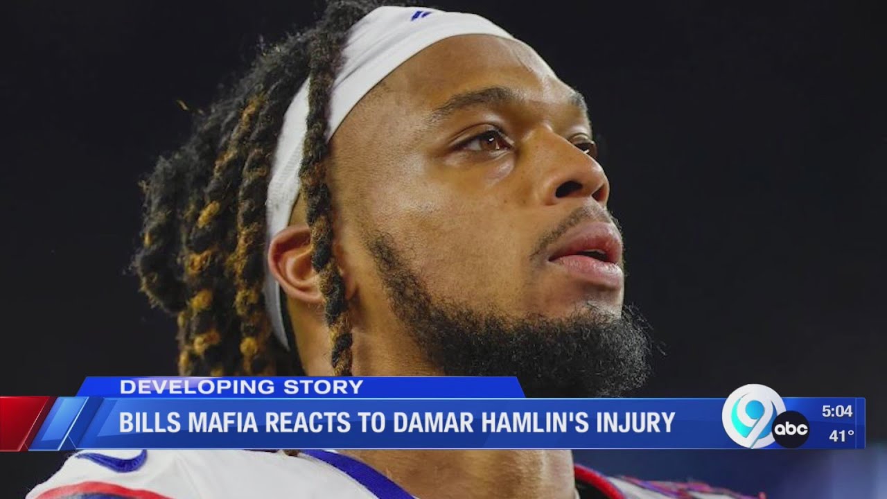 Bills Mafia fans react to Damar Hamlin's serious injury