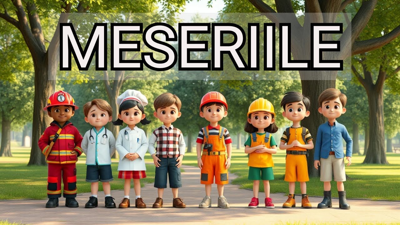Meseriile | Cântec educativ pentru copii | Învățăm despre meserii prin joc și cântec