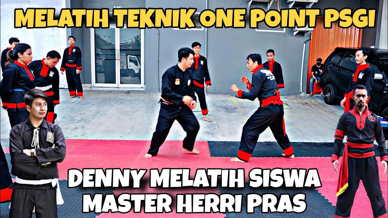 Melatih Siswa Silat Garuda Master Herri Pras Teknik One Point Langsung Praktek