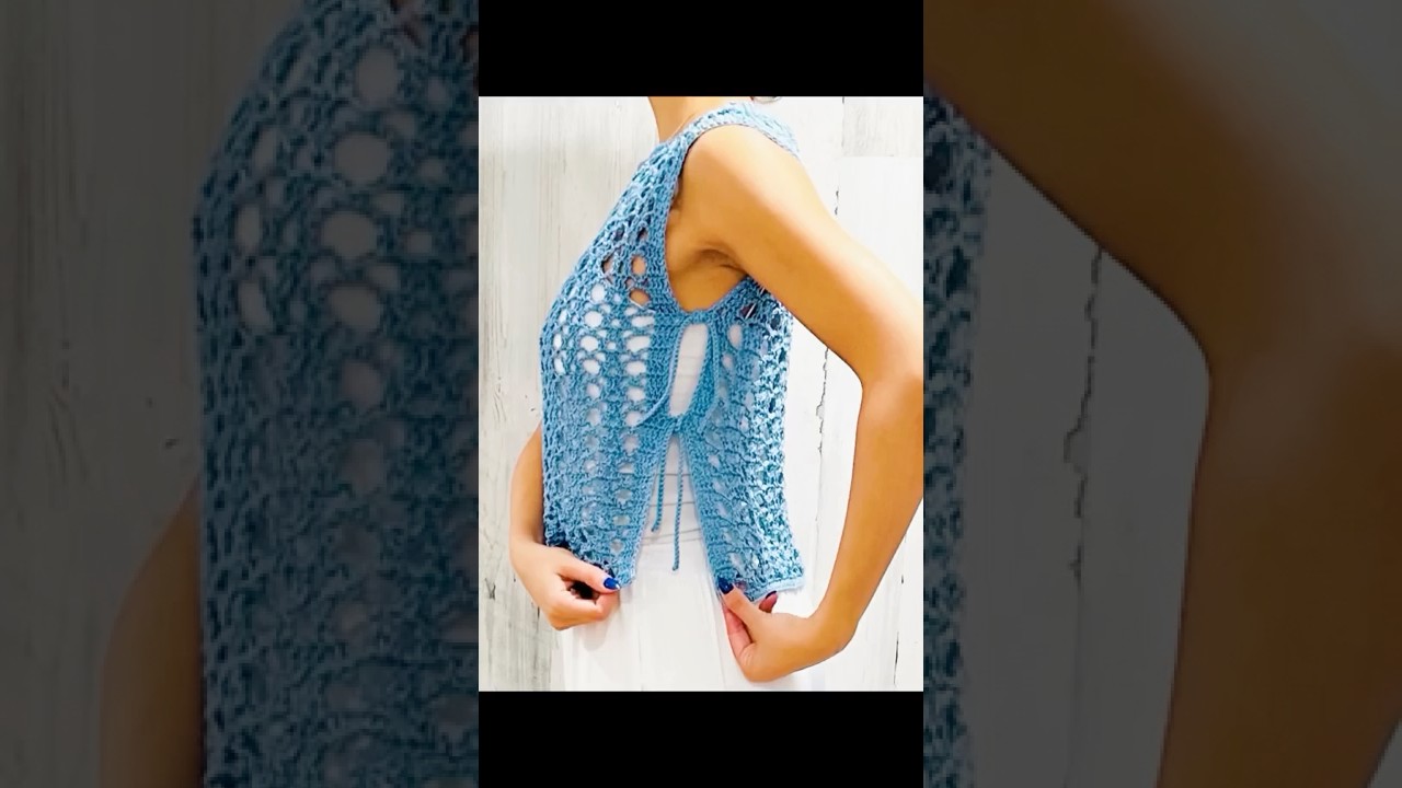 TOP A CROCHET 💎 TUTORIAL #crochet #top #fashion #handmade
