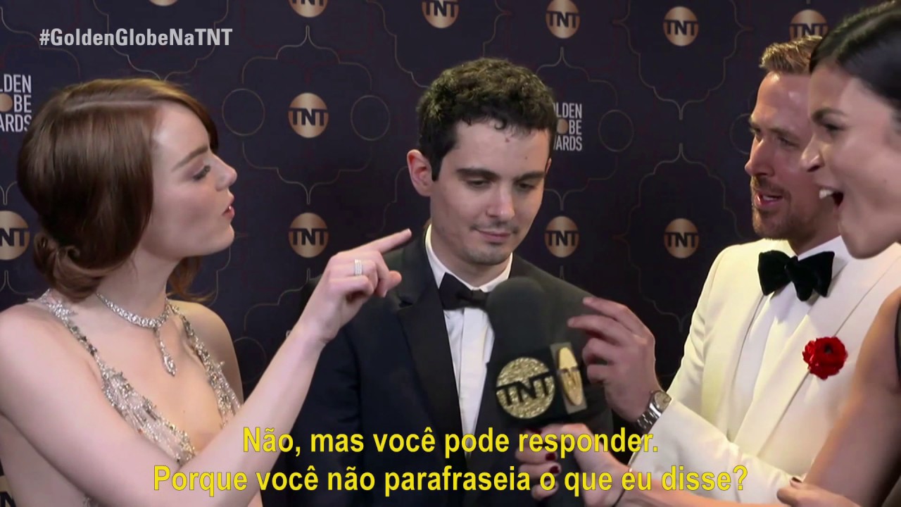 #GoldenGlobeNaTNT | Entrevista com Emma Stone, Damian Chazelle e Ryan Gosling
