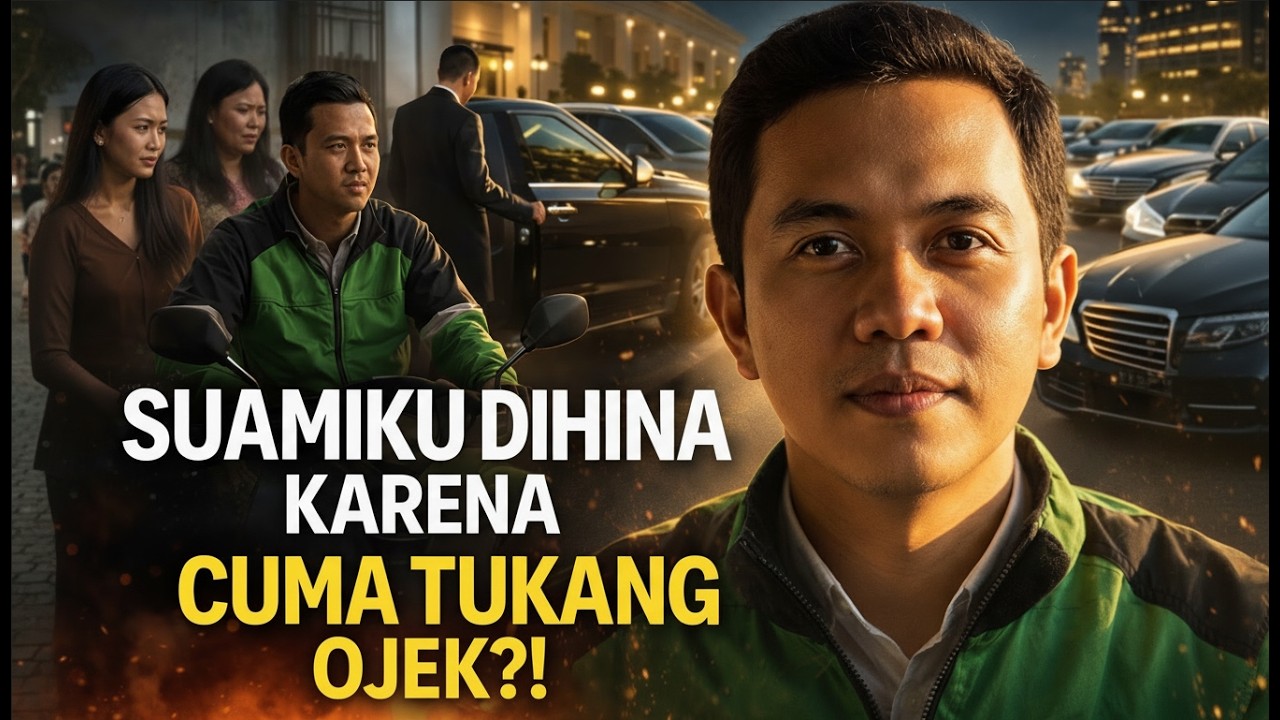 Suamiku Cuma Tukang Ojek yang Sering Dihina… Sampai 20 Mobil Mewah Datang Menjemputnya!