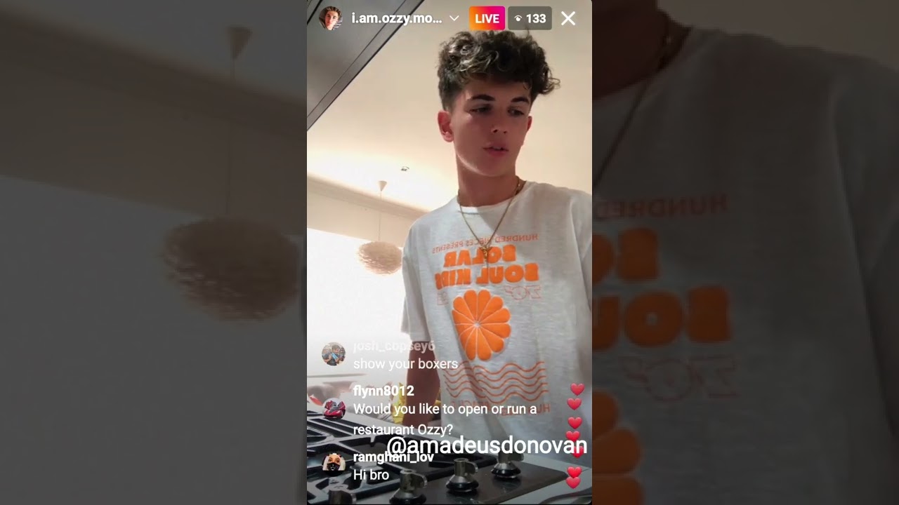 Ozzy Model (Oscar Sam) show his meal after cooking