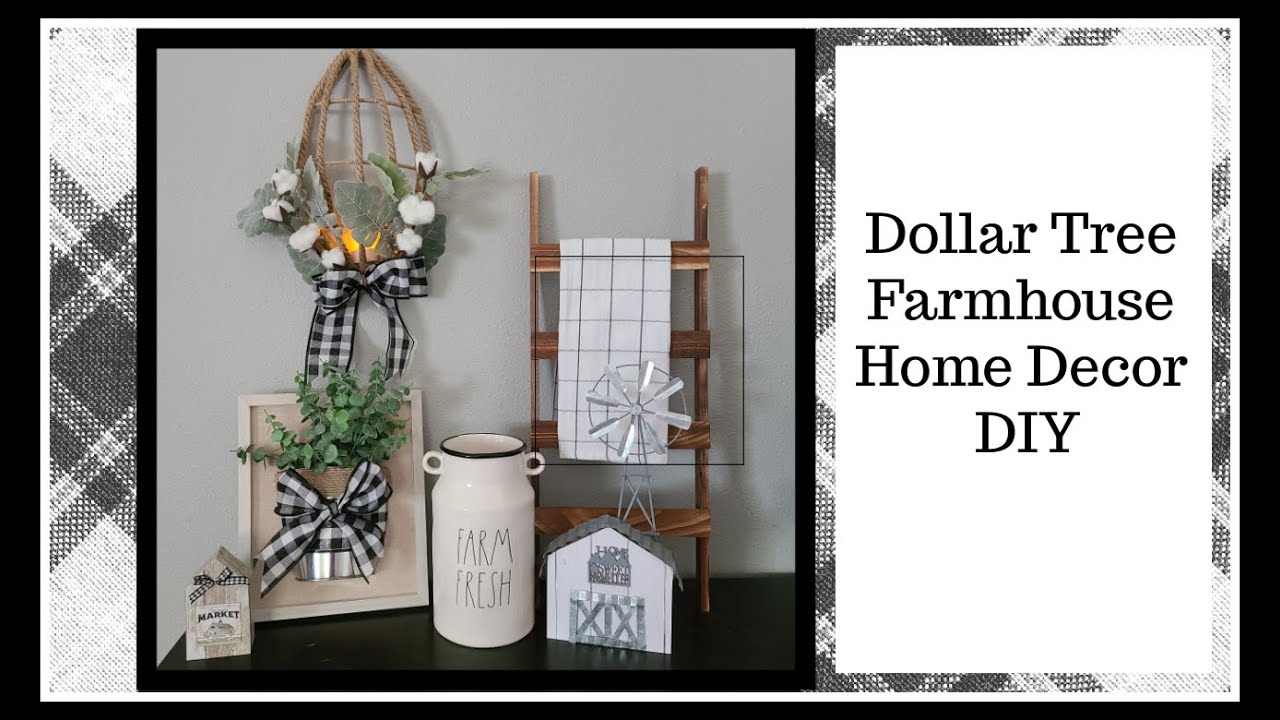 Dollar Tree Farmhouse Decor DIY | Home Decor |