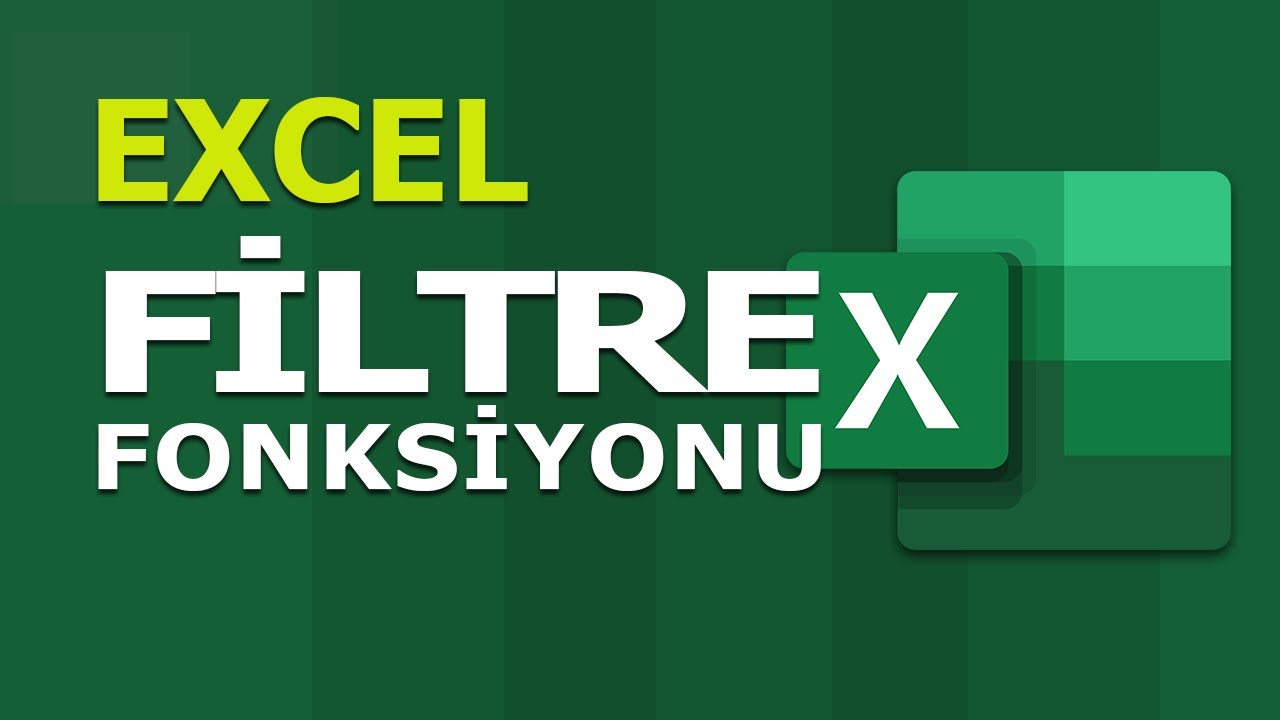 FİLTRE (FILTER) Fonksiyonu | Excel Dersleri