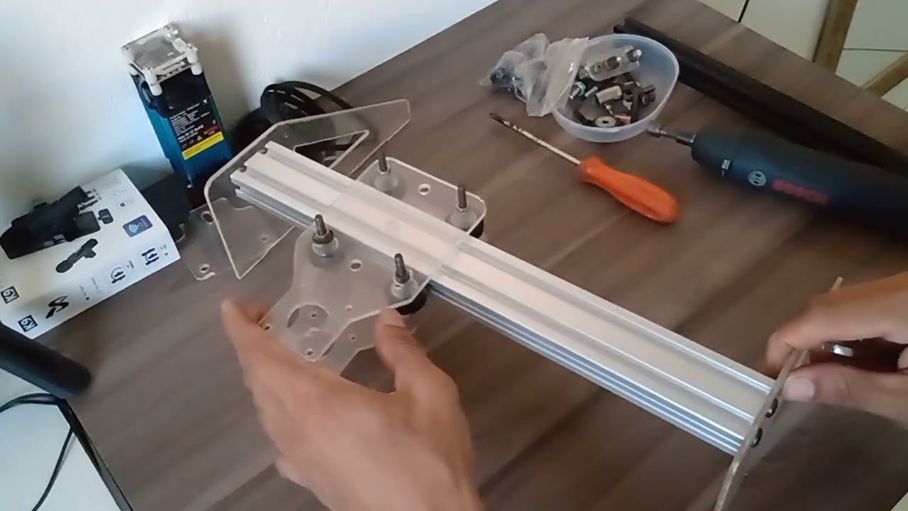 montando uma gravadora laser passo a passo