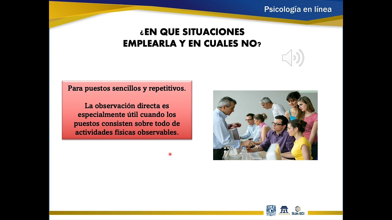 M&oacute;dulo 701. Observaci&oacute;n Directa en el An&aacute;lisis de Puestos