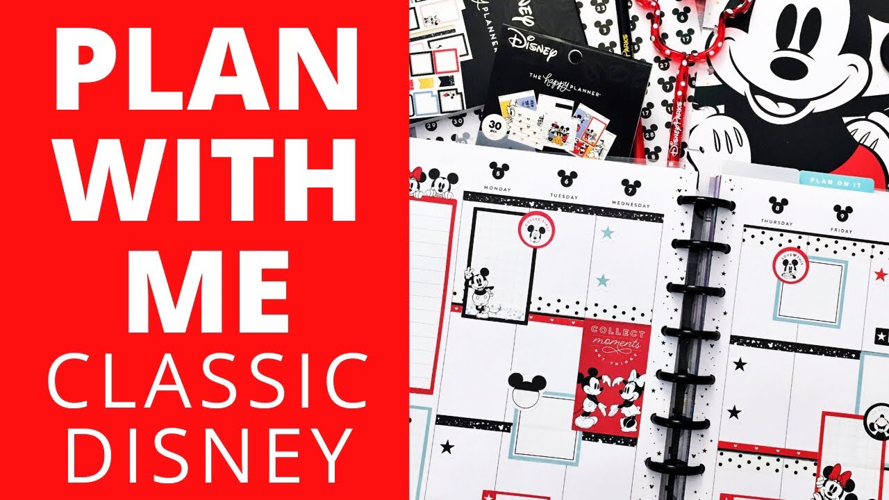 PLAN WITH ME DISNEY | CLASSIC Happy Planner | Mickey & Minnie | October 4-11, 2020