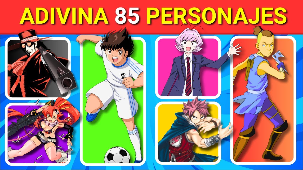 ¿REALMENTE Eres un VERDADERO OTAKU? 85 Personajes Anime