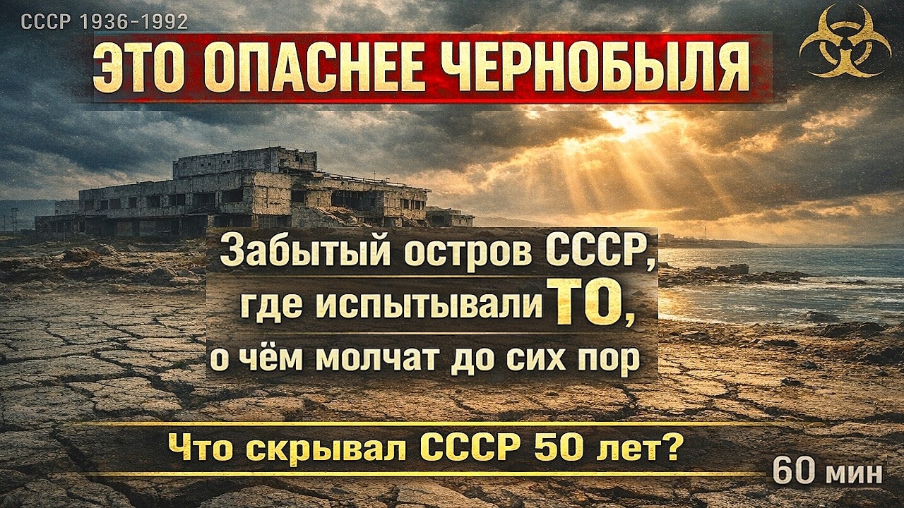 СЮДА НЕЛЬЗЯ ДАЖЕ ПТИЦАМ»: Остров-призрак СССР, который опаснее Чернобыля | 50 лет тайны