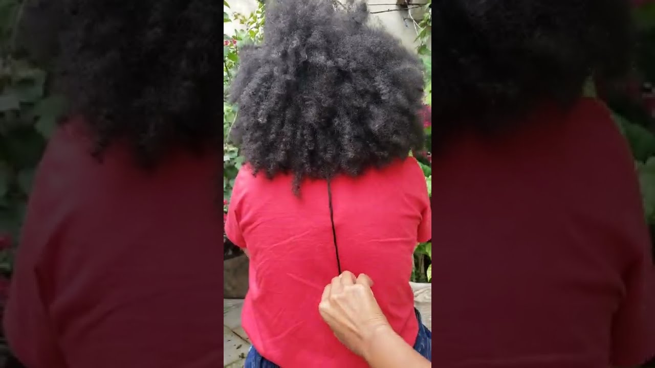 Soltura dos cachos/ cabelo 3c4a/ 4 anos sem passar química
