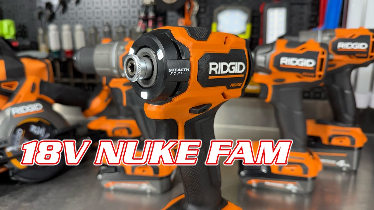 Компактные бесщеточные инструменты RIDGID NUKE 18V &mdash; дрели, импульсные шуруповерты и пила