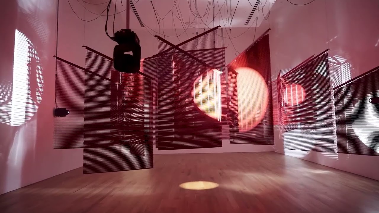 Haegue Yang 양혜규 梁慧圭 / Red Broken Mountainous Labyrinth, The Bass, Miami, 2019