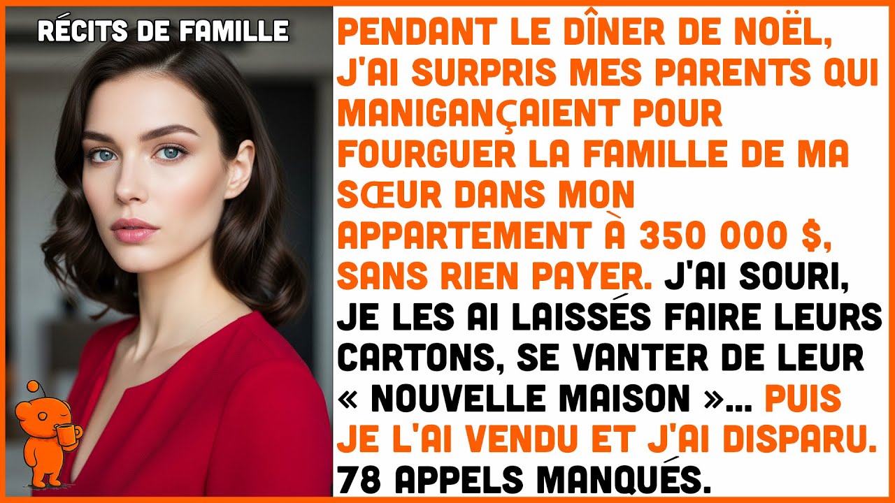 J'ai surpris mes parents en train de comploter pour installer ma sœur dans mon appartement à Noël.