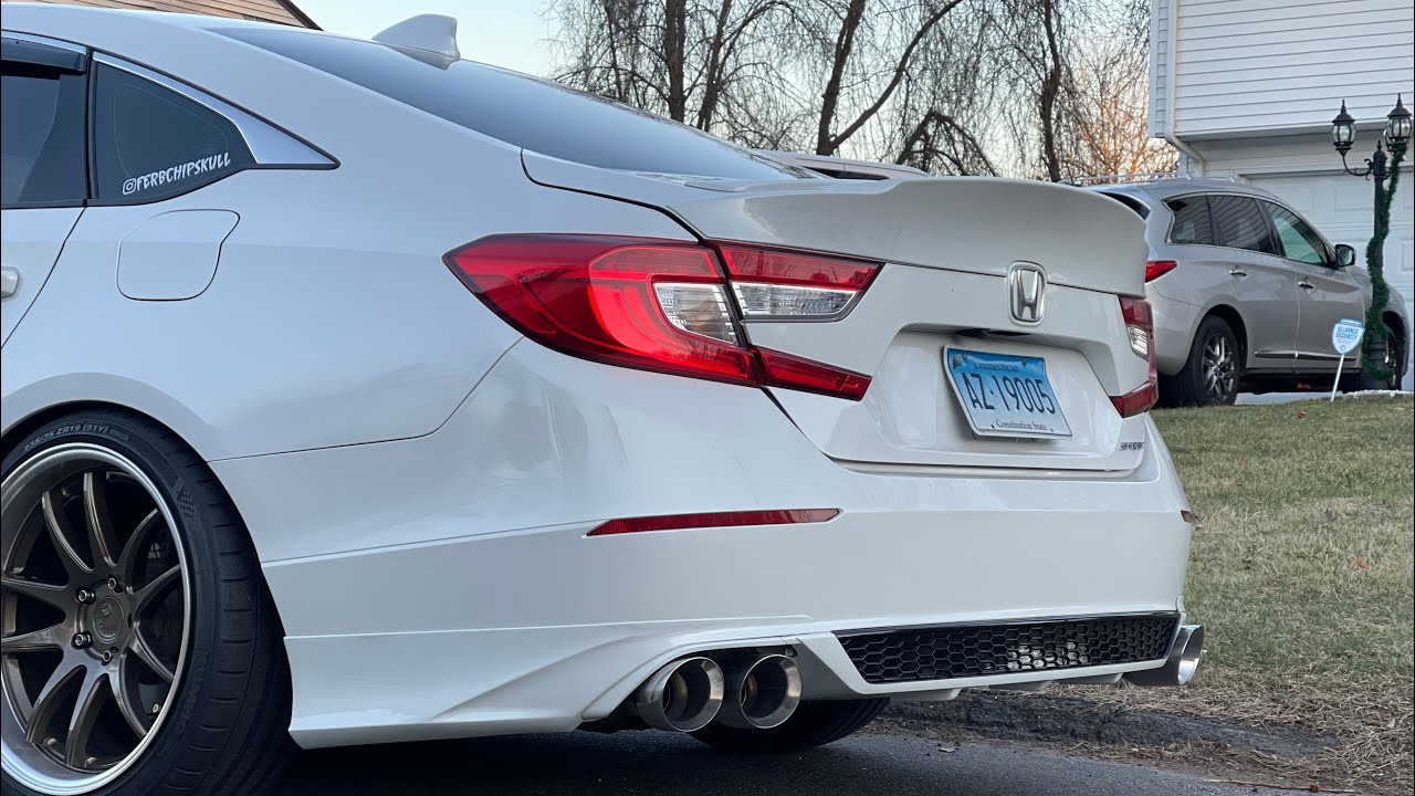 Удалить спортивный глушитель и резонатор Honda Accord 2019 года