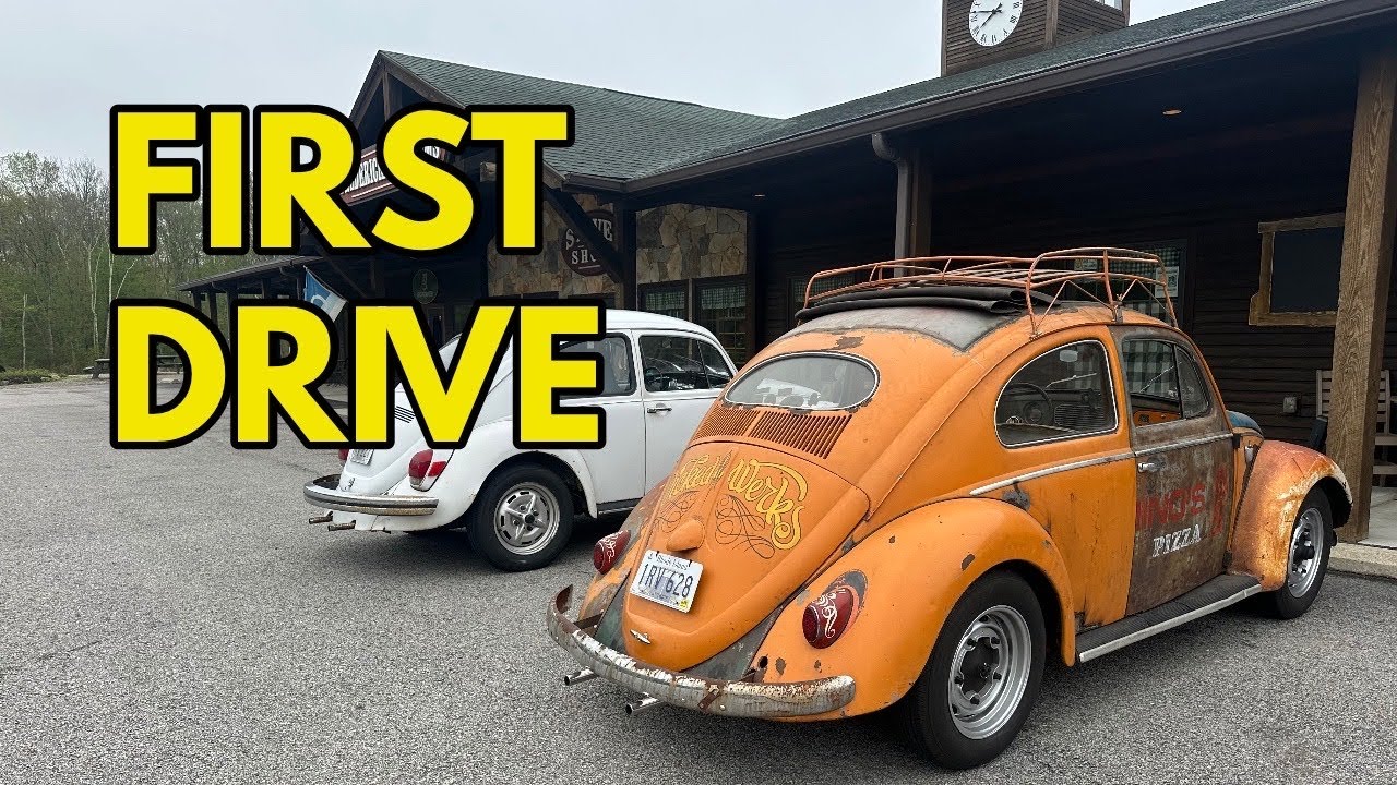 1957 VW Oval Beetle RESCUED - Clementine's FIRST DRIVE