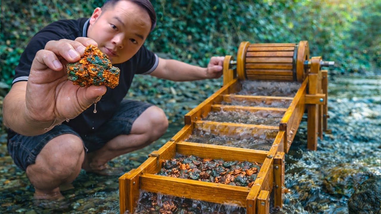 Treasure in the Stream! Duong Accidentally Discovers and Extracts a Large Amount of Raw Copper