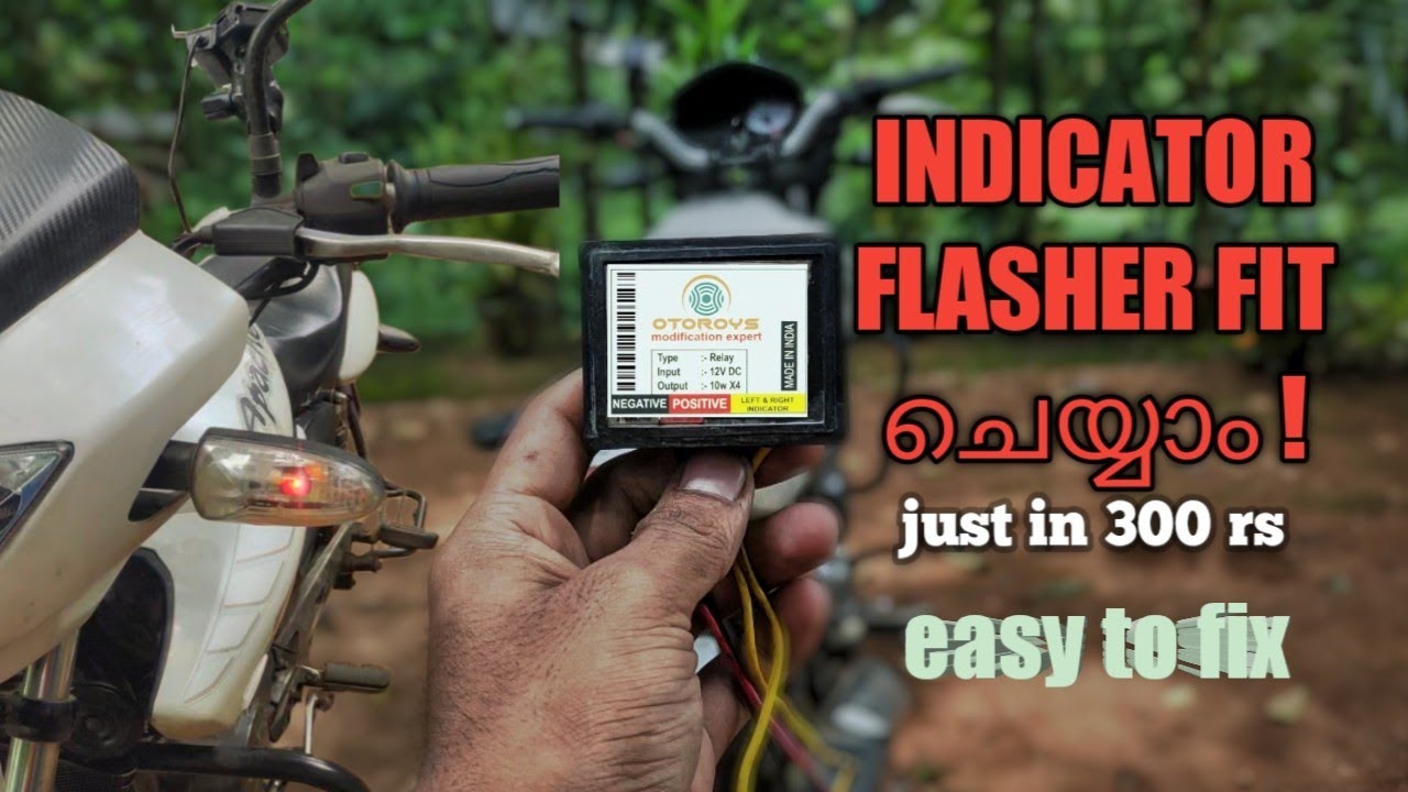 How to install hazard flasher in Malayalam | Flash X | FINE AUTO|