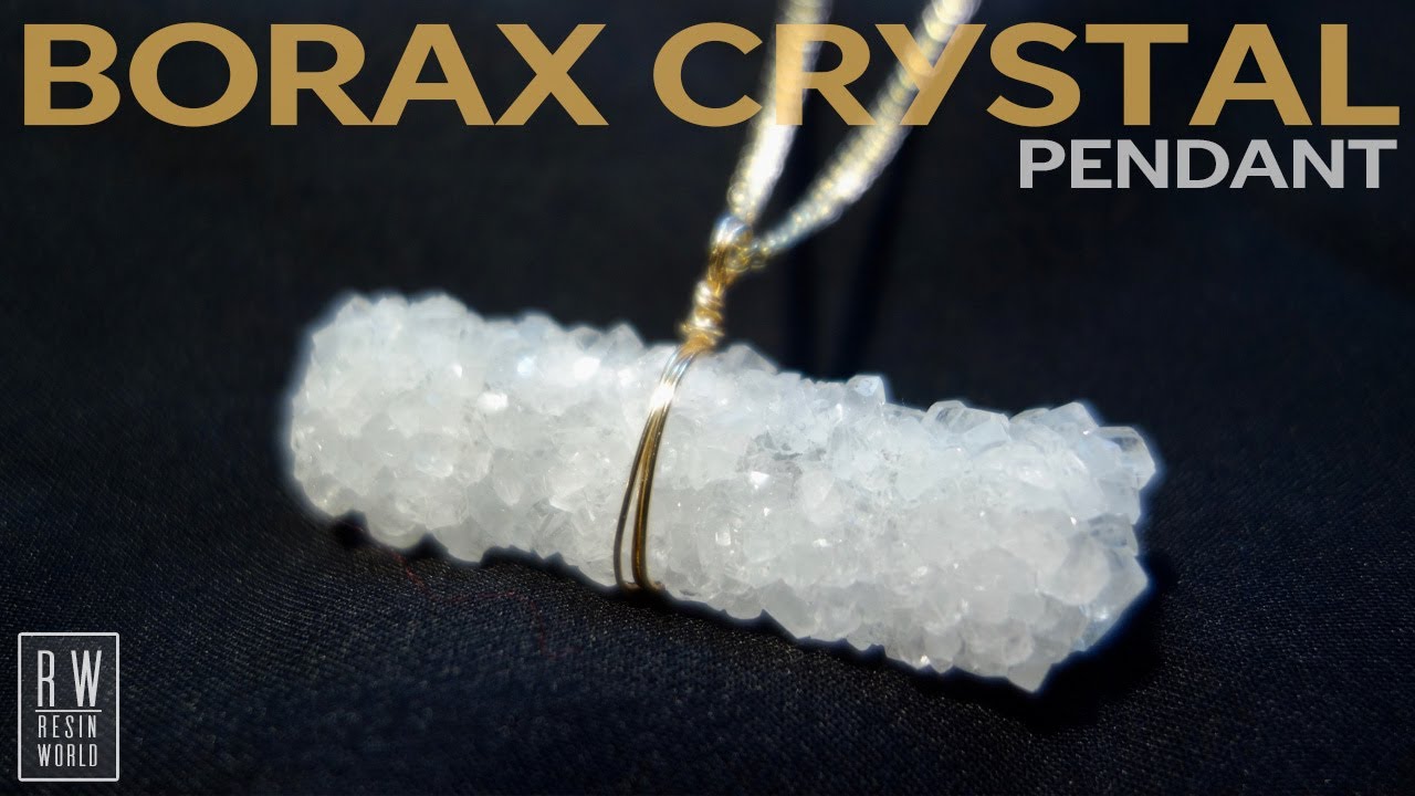 DIY Borax Crystal Pendant without pipe cleaners  ほう砂結晶ペンダント