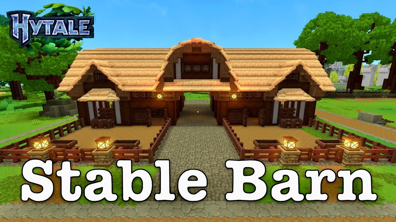 Let's Build a Stable Barn / Hytale / No Mods Gameplay