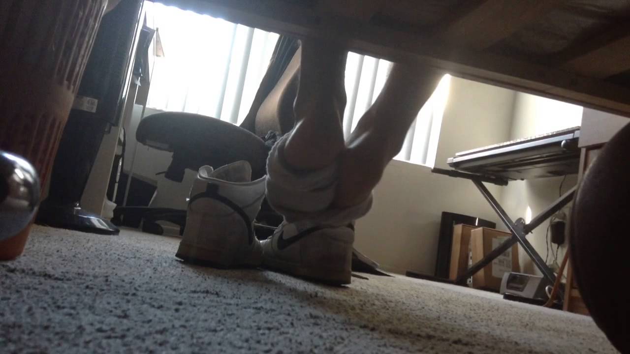 Boy Sockstrip Bare Shoeplay From Under the Bed