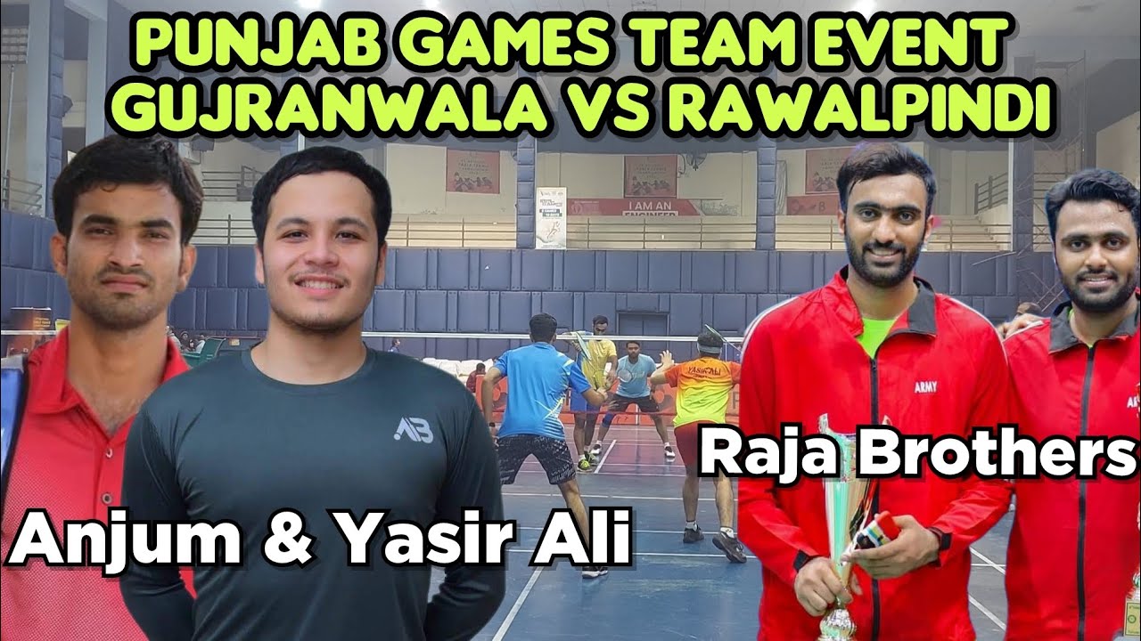 Yasir Ali & Anjum Bashir vs Raja Haider & Raja Hasnain - Pakistan badminton matches