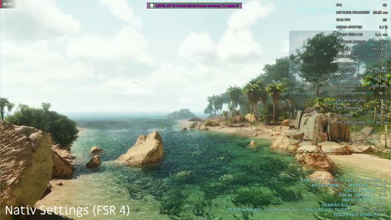 AMD RADEON 9070 XT | FSR 4.0 ENABLED | ARK SURVIVAL ASCENDED | NEW AMD DRIVER ENABLES FSR 4.0 IN ARK