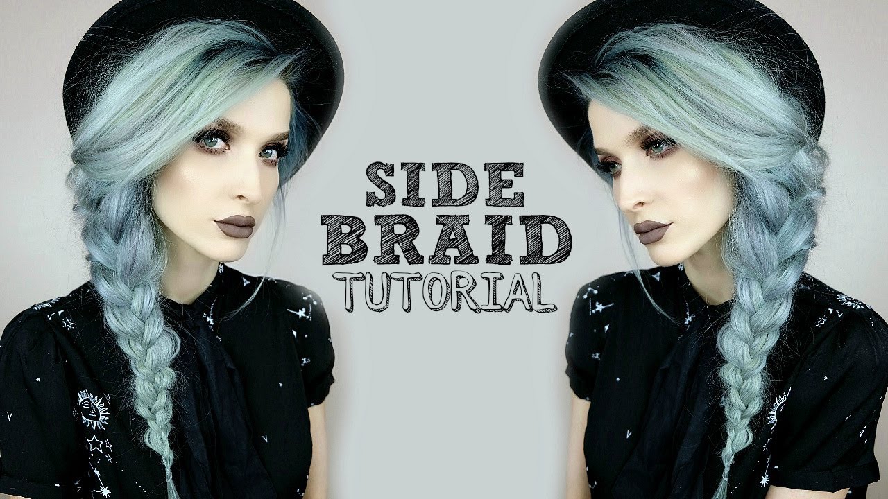 Side Braid + Hat Hairstyle