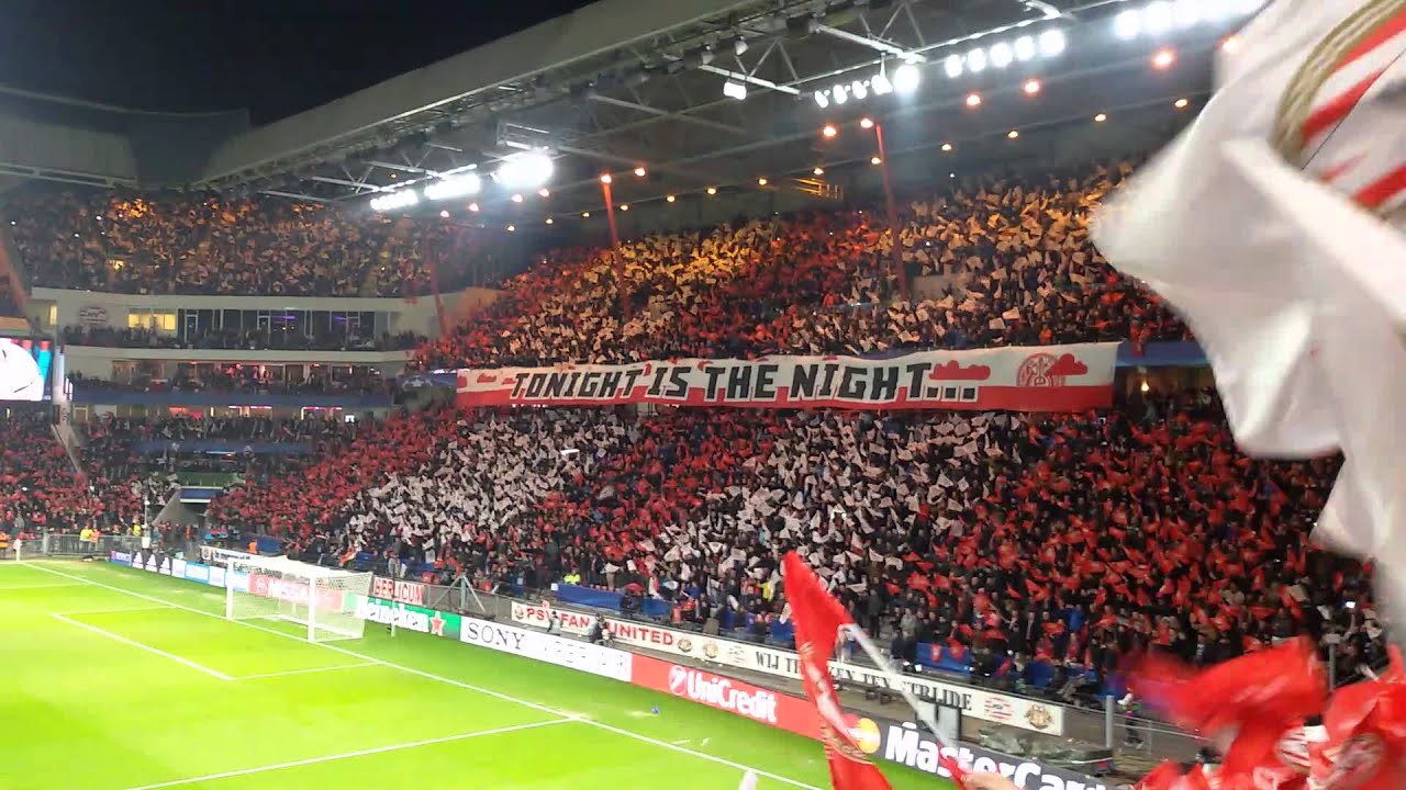 Opkomst spelers: PSV 0-0 Atletico Madrid (24-02-2016)